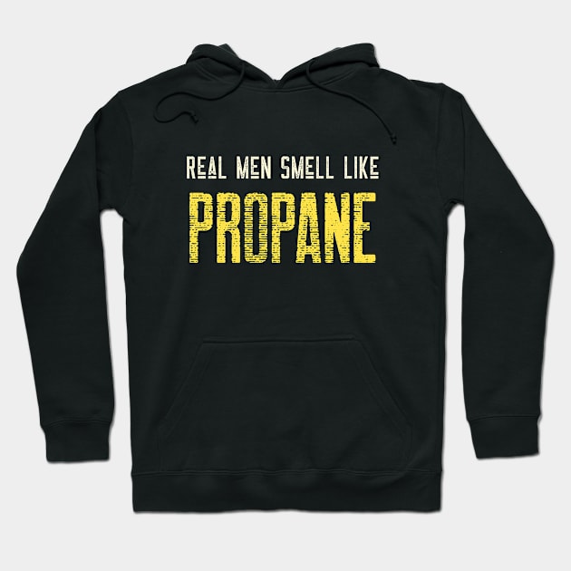 Real Men Smell Like Propane - Hot Airballoon - Abuquerque Balloon Fiesta Hoodie by ThreadsVerse